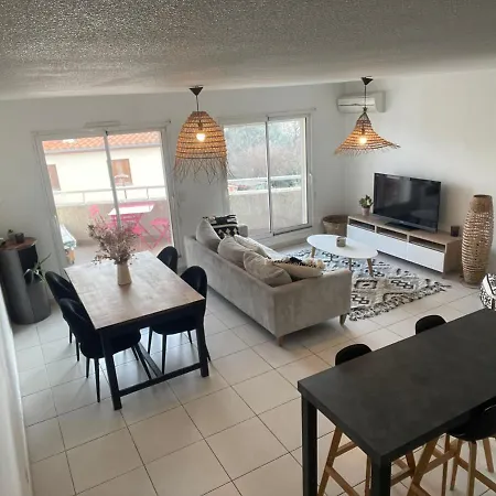 Appartement T3 Climatise,Balcon, Classe 3 Etoiles Le Boulou Exterior photo